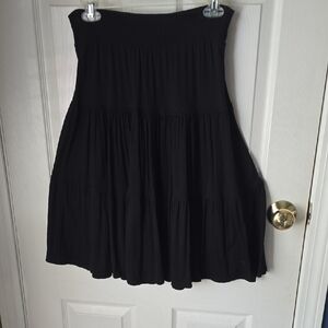 St. John's Bay Black A-Line Skirt